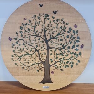 Hand Crafted Tree of Life Wall Art - Brown and Green